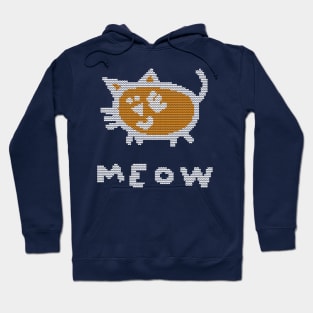 Knitted Kitty Cat Meow Hoodie